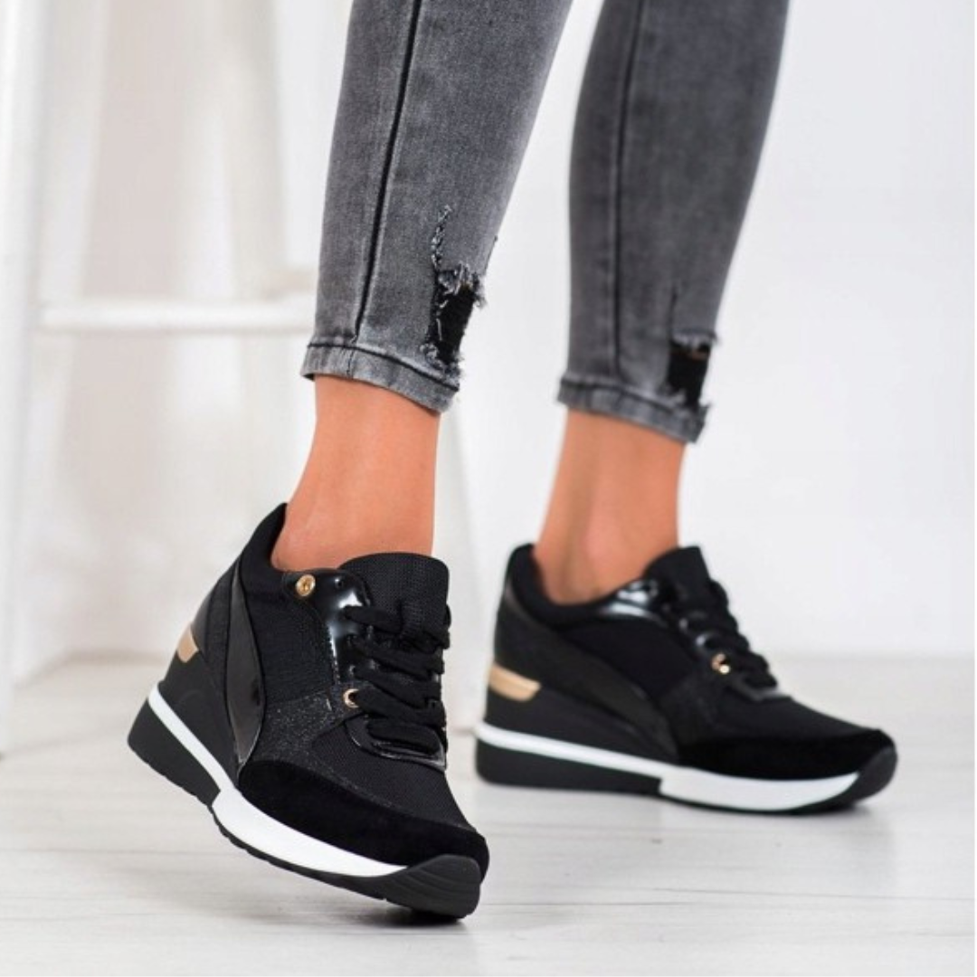 Baskets Noires & Dorées