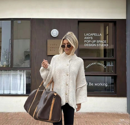 Cardigan Décontracté Uni – Coupe