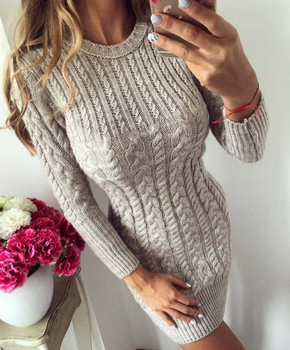 Robe Pull Tricotée Élégante