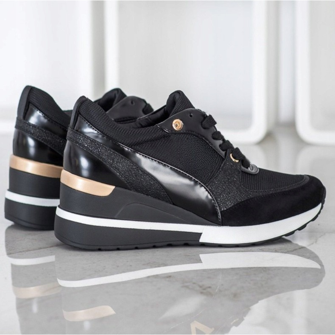 Baskets Noires & Dorées