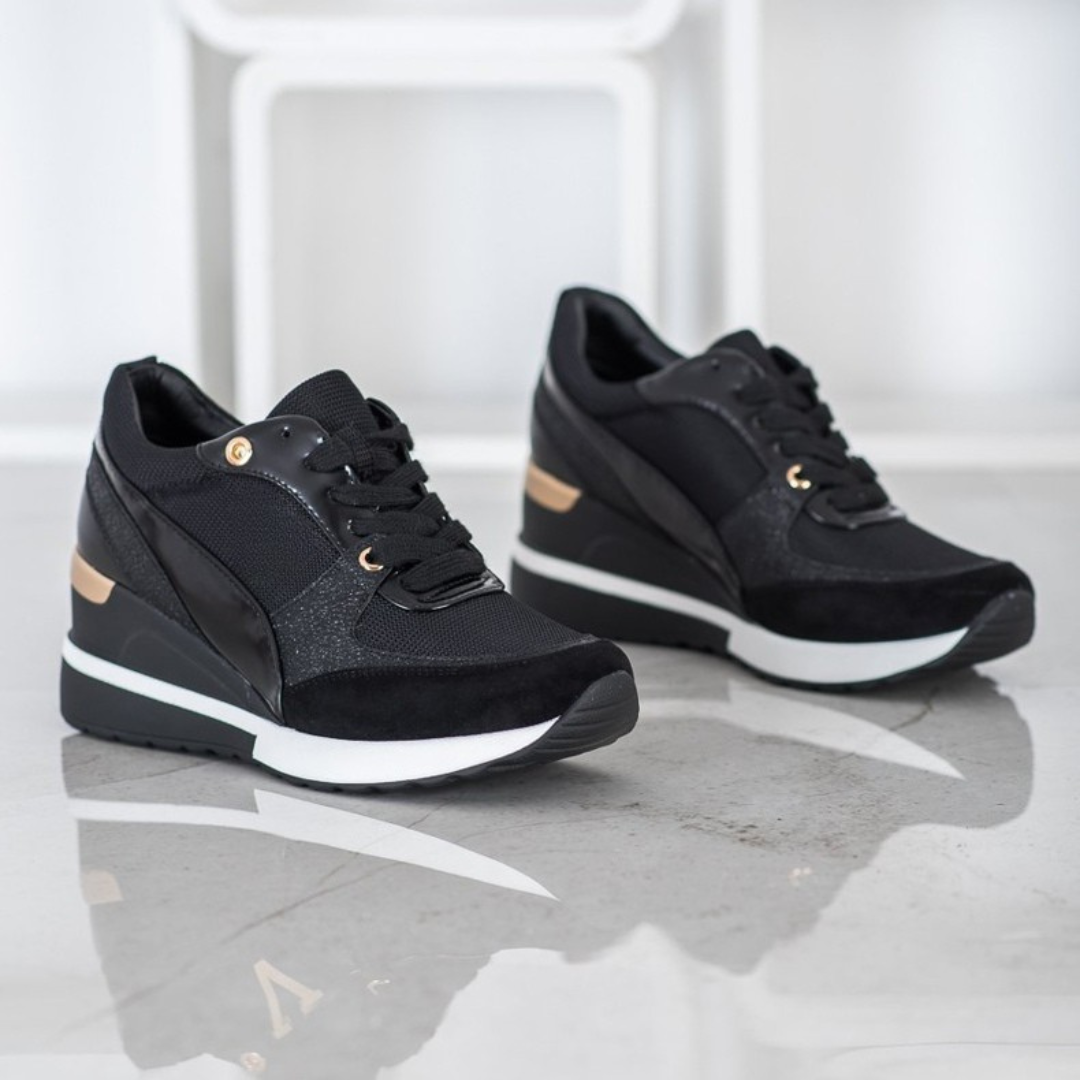 Baskets Noires & Dorées