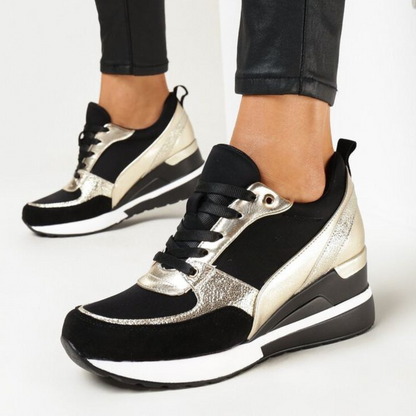 Baskets Noires & Dorées