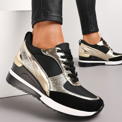 Baskets Noires & Dorées