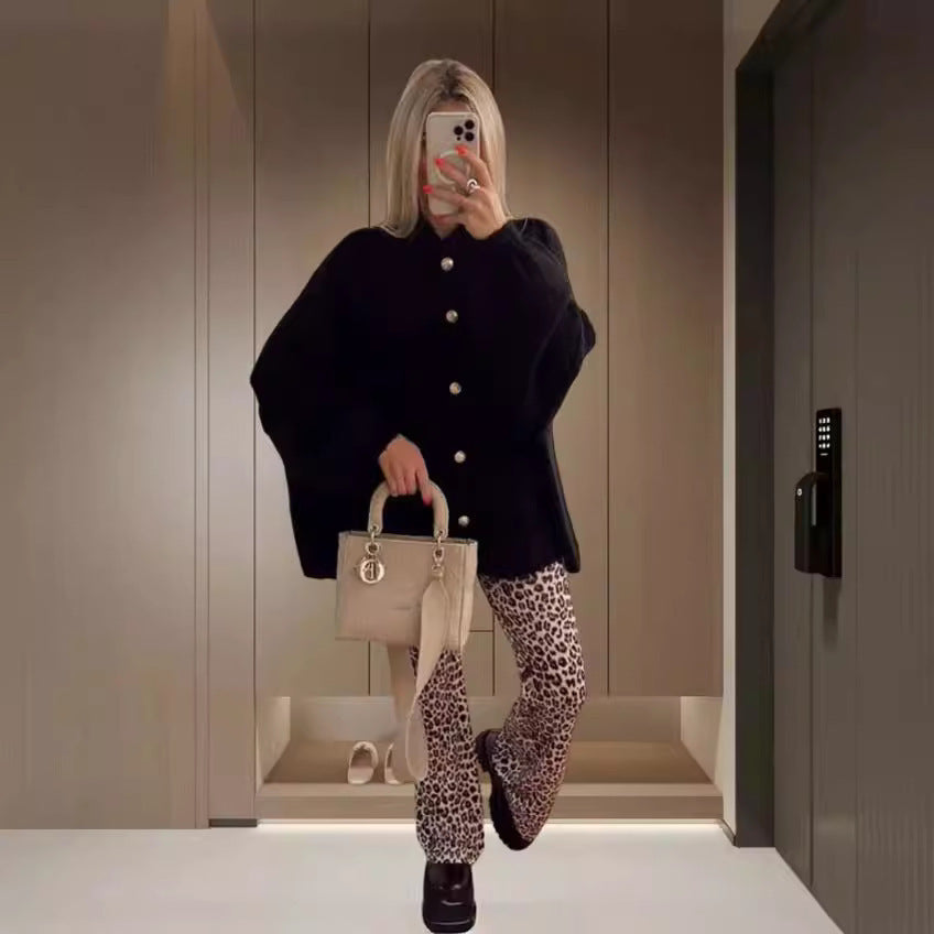 Cardigan Décontracté Uni – Coupe