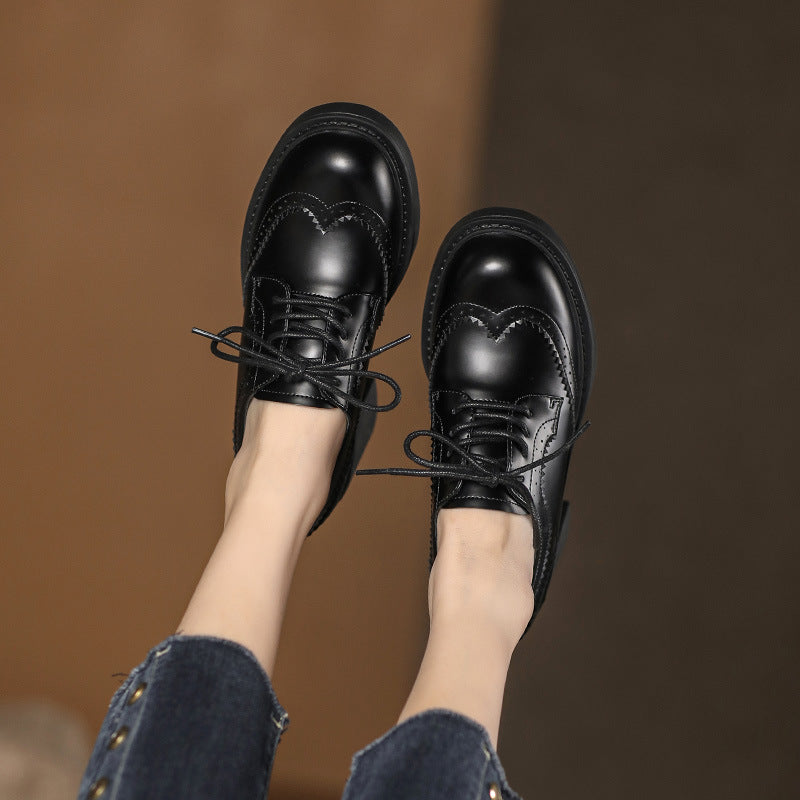 Derbies femme style brogue