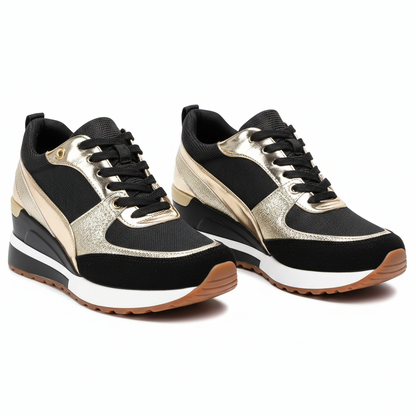 Baskets Noires & Dorées