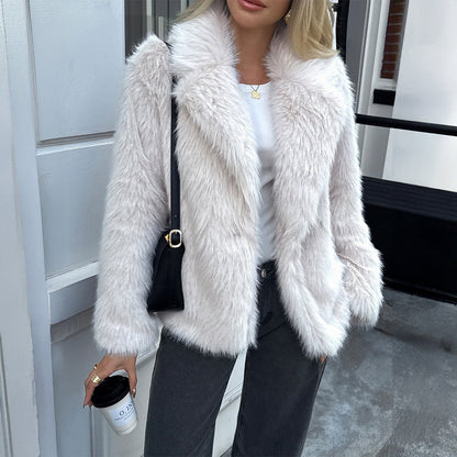 Manteau Doux à Manches Longues