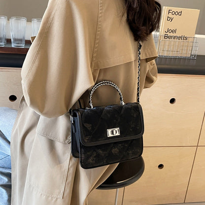 Sac messenger pour femme avec chaîne décorative