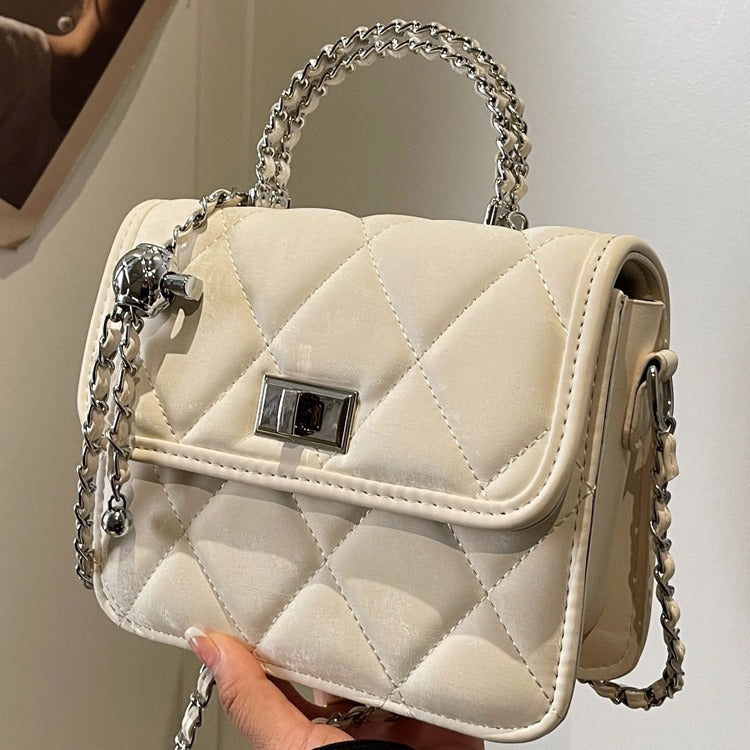 Sac messenger pour femme avec chaîne décorative