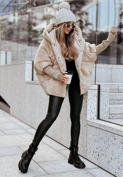 Veste Chic en Fausse Fourrure