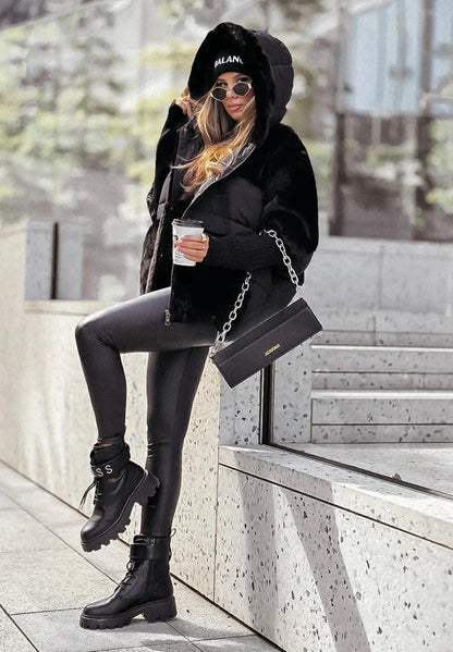 Veste Chic en Fausse Fourrure